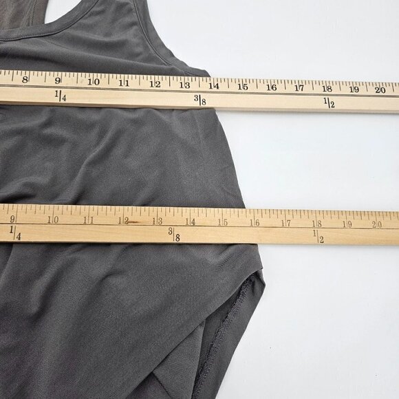 Rag & Bone Adelaide Racerback Mini Dress Gray Women’s Size 4 Ruched Bodycon - Picture 8 of 10